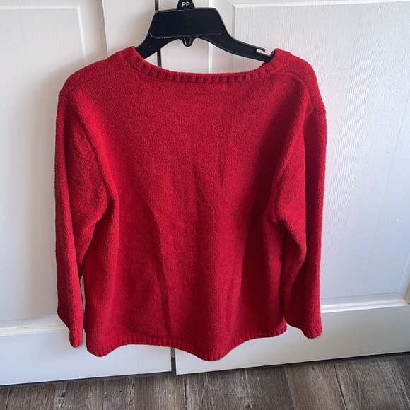SOLD Red LuLu B Chenille Pullover Sweater Top - Picture 2 of 3